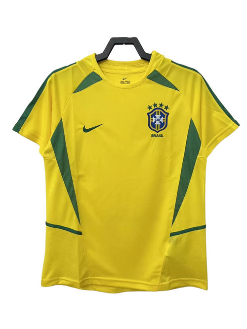 Brazil 2002 I Home Jersey - Retro Version